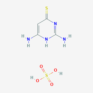 molecular formula C4H8N4O4S2 B1602385 2,4-二氨基-6-巯基嘧啶硫酸盐 CAS No. 307496-37-3