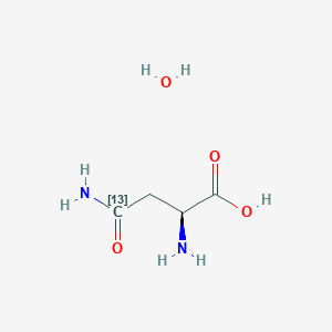 molecular formula C4H10N2O4 B1602389 (2S)-2,4-Diamino-4-oxo(413C)butanoic acid;hydrate CAS No. 286437-12-5