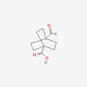molecular formula C10H14O3 B1602405 4-Formylbicyclo[2.2.2]octane-1-carboxylic acid CAS No. 96102-85-1