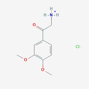 molecular formula C10H14ClNO3 B1602408 2-(3,4-Dimethoxyphenyl)-2-oxoethan-1-aminium chloride CAS No. 61416-34-0
