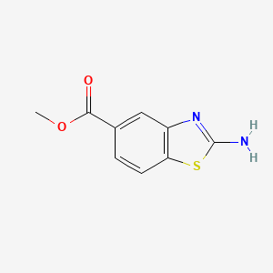 molecular formula C9H8N2O2S B1602419 Methyl 2-aminobenzo[D]thiazole-5-carboxylate CAS No. 209459-07-4
