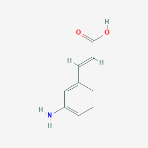 molecular formula C9H9NO2 B160242 (2E)-3-(3-aminophenyl)acrylic acid CAS No. 127791-53-1