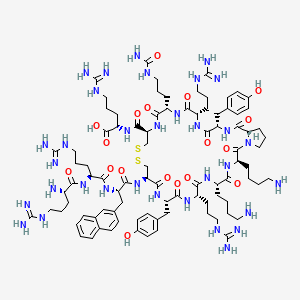 molecular formula C90H141N33O18S2 B1602424 T140 peptide CAS No. 229030-20-0