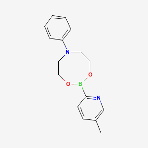 molecular formula C16H19BN2O2 B1602436 2-(5-Methylpyridin-2-YL)-6-phenyl-1,3,6,2-dioxazaborocane CAS No. 872054-54-1