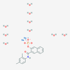 B1602440 Naphthol AS-MX phosphate disodium salt nonahydrate CAS No. 36889-52-8