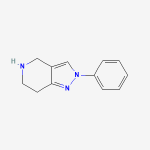 molecular formula C12H13N3 B1602444 2-苯基-4,5,6,7-四氢-2H-吡唑并[4,3-c]吡啶 CAS No. 929973-74-0