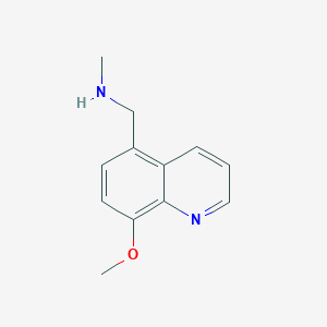 molecular formula C12H14N2O B1602450 1-(8-甲氧基喹啉-5-基)-N-甲基甲胺 CAS No. 937647-97-7