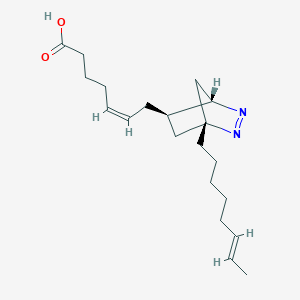 molecular formula C20H32N2O2 B160249 (Z)-7-[(1R,4S,5R)-1-[(E)-辛-6-烯基]-2,3-二氮杂双环[2.2.1]庚-2-烯-5-基]庚-5-烯酸 CAS No. 64192-56-9