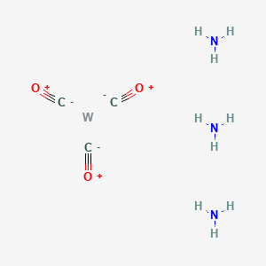 molecular formula C3H9N3O3W B1602493 Triamminetungsten(IV) tricarbonyl CAS No. 58204-42-5