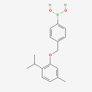 B1602506 4-[(2-Isopropyl-5-methylphenoxy)methyl]phenylboronic acid CAS No. 1072951-58-6
