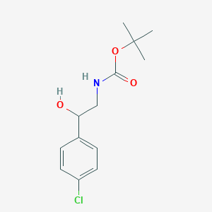 B1602509 tert-butyl N-[2-(4-chlorophenyl)-2-hydroxyethyl]carbamate CAS No. 864539-93-5