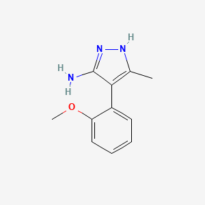 molecular formula C11H13N3O B1602517 4-(2-甲氧基苯基)-3-甲基-1H-吡唑-5-胺 CAS No. 895010-58-9