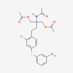 B1602521 Desbenzyl N-Acetyl-di-O-acetyl KRP-203 CAS No. 951238-24-7