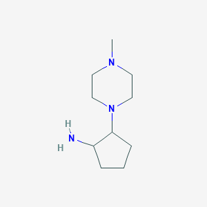 B1602523 2-(4-Methylpiperazin-1-yl)cyclopentan-1-amine CAS No. 953895-57-3