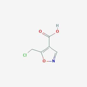 molecular formula C5H4ClNO3 B1602564 5-(氯甲基)异噁唑-4-羧酸 CAS No. 870704-27-1