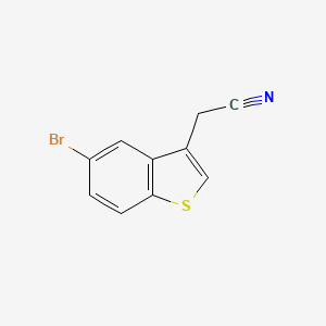 molecular formula C10H6BrNS B1602587 5-Bromo-3-cyanomethyl-benzo[B]thiophene CAS No. 23799-61-3
