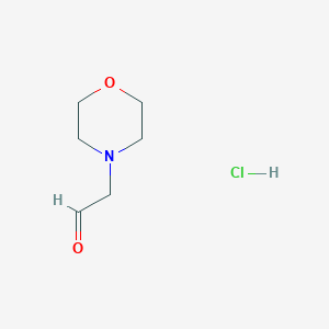 molecular formula C6H12ClNO2 B1602588 2-Morpholinoacetaldehyde hydrochloride CAS No. 1172495-88-3