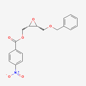 molecular formula C18H17NO6 B1602600 {(2S,3R)-3-[(Benzyloxy)methyl]oxiran-2-yl}methyl 4-nitrobenzoate CAS No. 78513-08-3