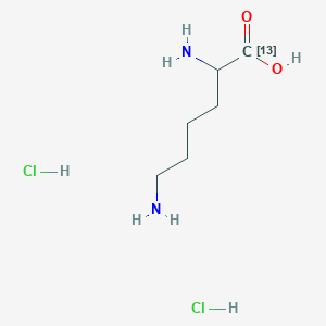 molecular formula C6H16Cl2N2O2 B1602605 2,6-二氨基(113C)己酸；二盐酸盐 CAS No. 202326-50-9