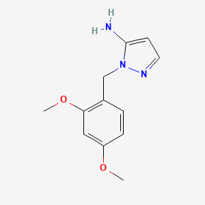 molecular formula C12H15N3O2 B1602618 1-(2,4-dimethoxybenzyl)-1H-pyrazol-5-amine CAS No. 1006463-92-8