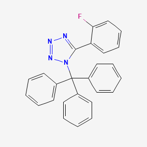 molecular formula C26H19FN4 B1602626 5-(2-Fluorophenyl)-1-(triphenylmethyl)-1H-tetrazole CAS No. 937636-38-9
