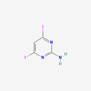 molecular formula C4H3I2N3 B1602628 2-Amino-4,6-diiodopyrimidine CAS No. 861031-48-3