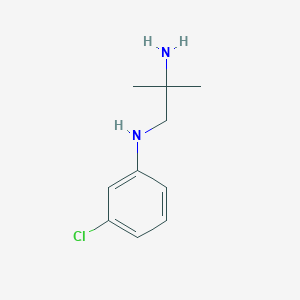 molecular formula C10H15ClN2 B1602631 N-(2-氨基-2-甲基丙基)-N-(3-氯苯基)胺 CAS No. 854650-27-4