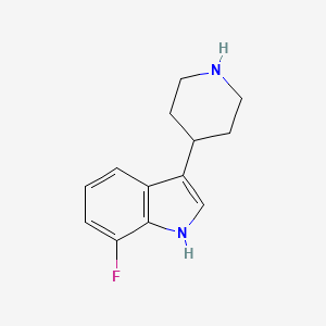 molecular formula C13H15FN2 B1602645 7-Fluoro-3-(piperidin-4-yl)-1H-indole CAS No. 439082-27-6