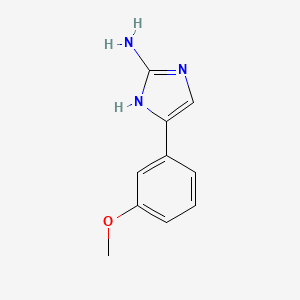 molecular formula C10H11N3O B1602649 5-(3-甲氧基苯基)-1H-咪唑-2-胺 CAS No. 933722-31-7