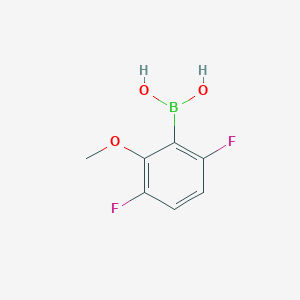 molecular formula C7H7BF2O3 B1602656 3,6-二氟-2-甲氧基苯硼酸 CAS No. 919355-30-9