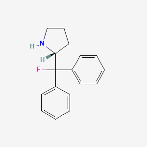 molecular formula C17H18FN B1602669 (R)-(+)-2-(氟二苯甲基)吡咯烷 CAS No. 352535-00-3