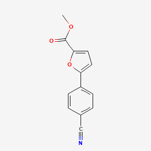 molecular formula C13H9NO3 B1602675 Methyl 5-(4-cyanophenyl)furan-2-carboxylate CAS No. 834884-75-2