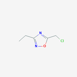 molecular formula C5H7ClN2O B1602682 5-(氯甲基)-3-乙基-1,2,4-噁二唑 CAS No. 50737-34-3