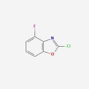 molecular formula C7H3ClFNO B1602726 2-氯-4-氟苯并[d]噁唑 CAS No. 1163123-39-4