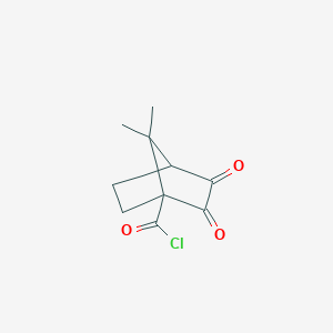 molecular formula C10H11ClO3 B160277 7,7-Dimethyl-2,3-dioxobicyclo[2.2.1]heptane-1-carbonyl chloride CAS No. 139399-01-2