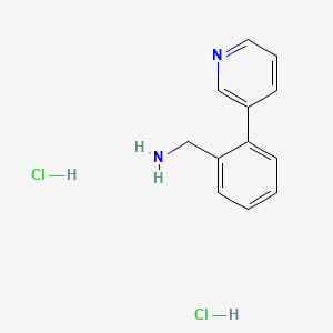 B1602773 1-(2-Pyridin-3-ylphenyl)methanamine dihydrochloride CAS No. 859833-18-4