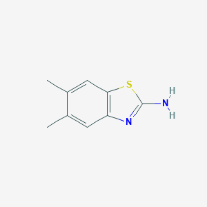 molecular formula C9H10N2S B160278 2-Amino-5,6-dimethylbenzothiazole CAS No. 29927-08-0