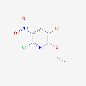 B1602794 3-Bromo-6-chloro-2-ethoxy-5-nitropyridine CAS No. 239791-63-0