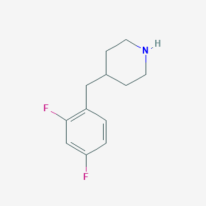 molecular formula C12H15F2N B1602801 4-(2,4-二氟苄基)哌啶 CAS No. 203860-02-0