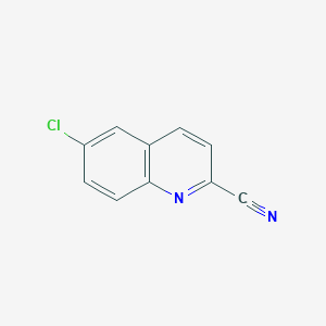 molecular formula C10H5ClN2 B1602819 6-氯喹啉-2-碳腈 CAS No. 52313-35-6