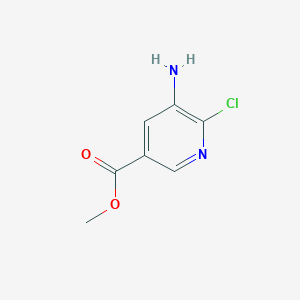 molecular formula C7H7ClN2O2 B1602833 5-氨基-6-氯烟酸甲酯 CAS No. 211915-96-7