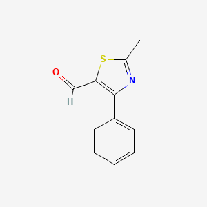 molecular formula C11H9NOS B1602863 2-Methyl-4-phenyl-1,3-thiazole-5-carbaldehyde CAS No. 857284-11-8