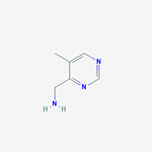 molecular formula C6H9N3 B1602868 (5-甲基嘧啶-4-基)甲胺 CAS No. 75985-23-8