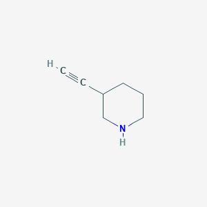 molecular formula C7H11N B1602888 3-乙炔基哌啶 CAS No. 794533-54-3