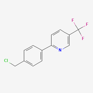 B1602892 2-[4-(Chloromethyl)phenyl]-5-(trifluoromethyl)pyridine CAS No. 613239-76-2