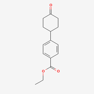 B1602899 Ethyl 4-(4-oxocyclohexyl)benzoate CAS No. 433211-87-1
