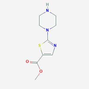 molecular formula C9H13N3O2S B1602904 2-(哌嗪-1-基)噻唑-5-羧酸甲酯 CAS No. 726185-68-8