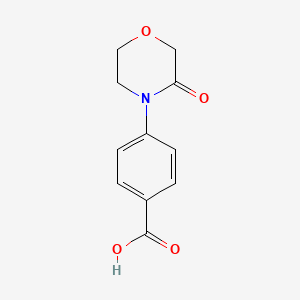 molecular formula C11H11NO4 B1602910 4-(3-氧代吗啉基)苯甲酸 CAS No. 720720-60-5