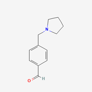 molecular formula C12H15NO B1602913 4-(Pyrrolidin-1-ylmethyl)benzaldehyde CAS No. 650628-72-1