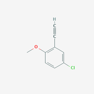 molecular formula C9H7ClO B1602915 4-Chloro-2-ethynyl-1-methoxybenzene CAS No. 95186-47-3